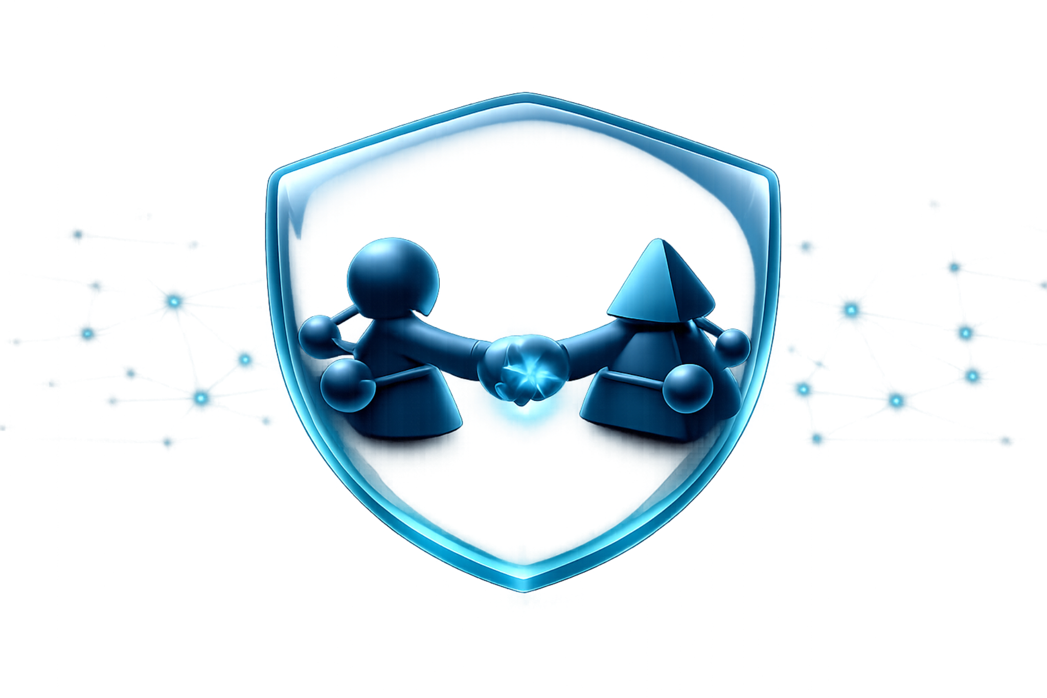Secure network fundamentals illustration
